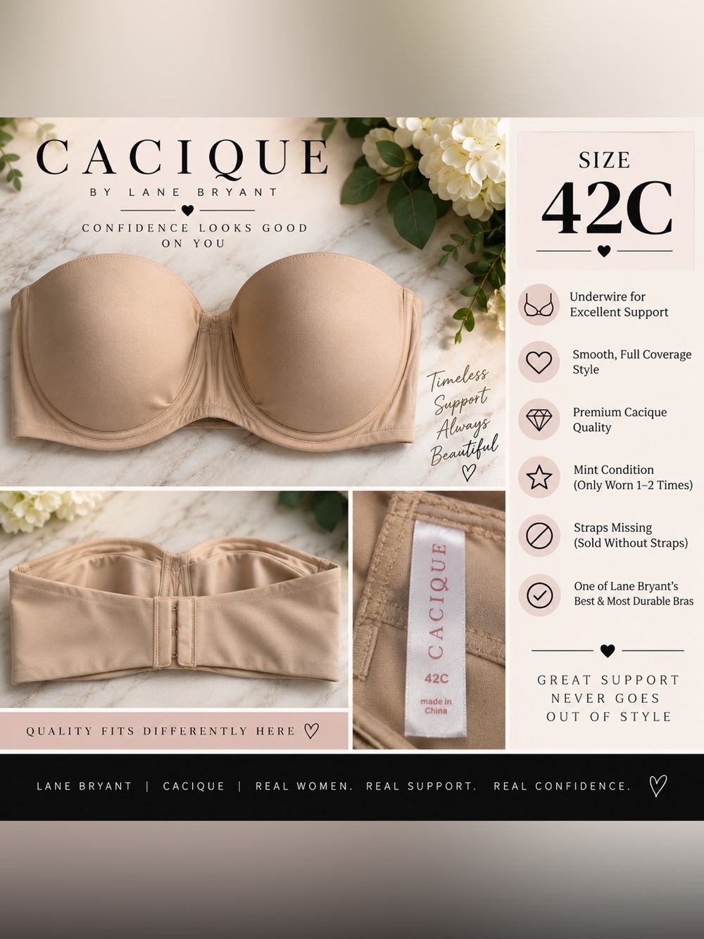 💚 Cacique Underwire Bra — Excellent Condition